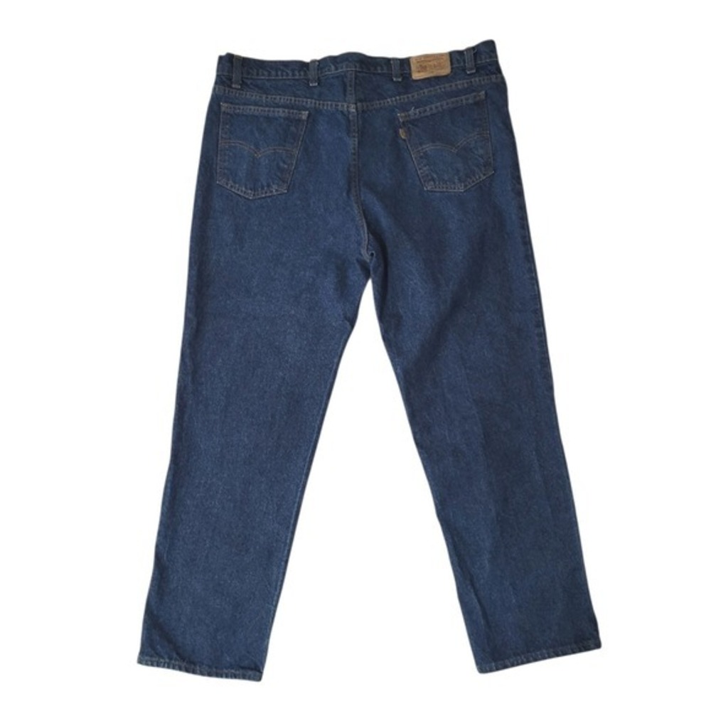 Vintage Levis 540 Jeans Mens 44x30 Made USA Straight Leg Denim Dark Blue 42"